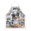 Australian Shepherd The Chef Apron Cooking Kitchen Server Baking Crafts Gardening for Adult Women Men, Unisex, Large, Multicolor