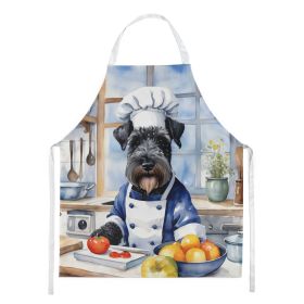 Kerry Blue Terrier The Chef Apron Cooking Kitchen Server Baking Crafts Gardening for Adult Women Men, Unisex, Large, Multicolor