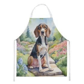 American English Coonhound Spring Garden Apron Cooking Kitchen Server Baking Crafts Gardening for Adult Women Men, Unisex, Large, Multicolor