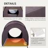 PawHut Dome Heated Cat House Portable and Waterproof Pet Shelter for Kitty in Winter, Brown