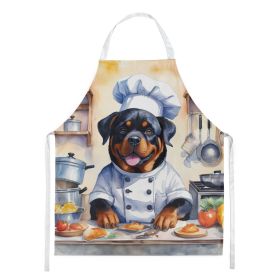 Rottweiler The Chef Apron Cooking Kitchen Server Baking Crafts Gardening for Adult Women Men, Unisex, Large, Multicolor