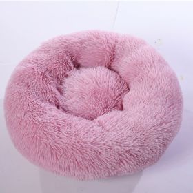 Plush pet nest (Option: Beige pink-40cm)