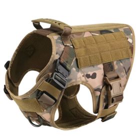 Pet Harness Luxury Dog Leash Set Chest Dog  Nylon Camouflage Dog Harness (Option: Camouflage-L)